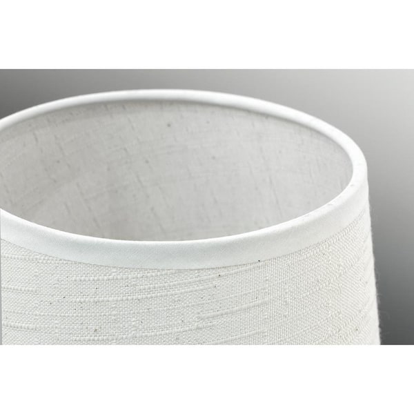 Progress Lighting Savor Collection 6-Light Silver Ridge Chandelier with Shade