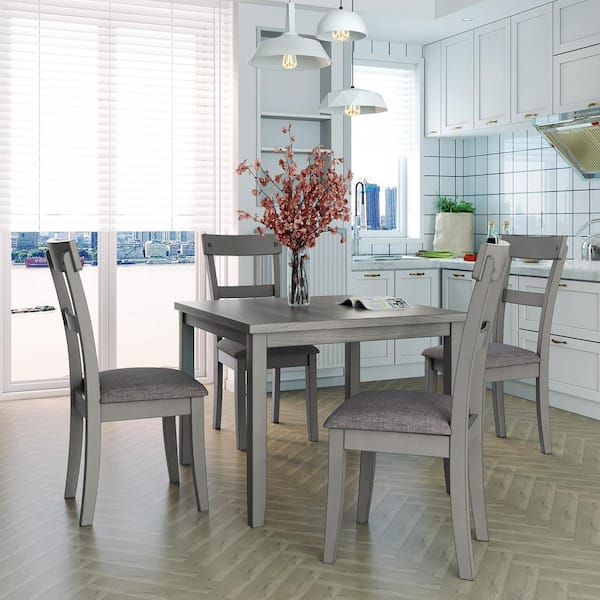 grey dining room table sets