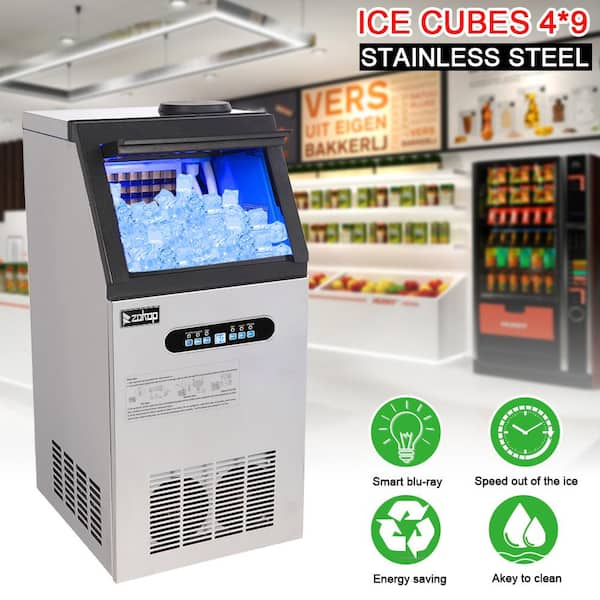 Winado 150 lb. Freestanding Ice Maker in Gray 709824493769 - The Home Depot