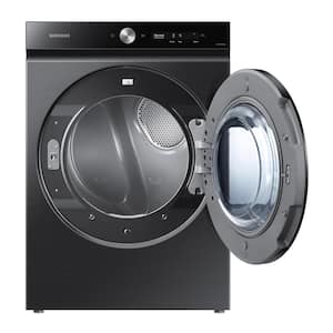 Bespoke 7.6 cu. ft. Ultra-Capacity Vented Gas Dryer in Brushed Black with Super Speed Dry and AI Smart Dial