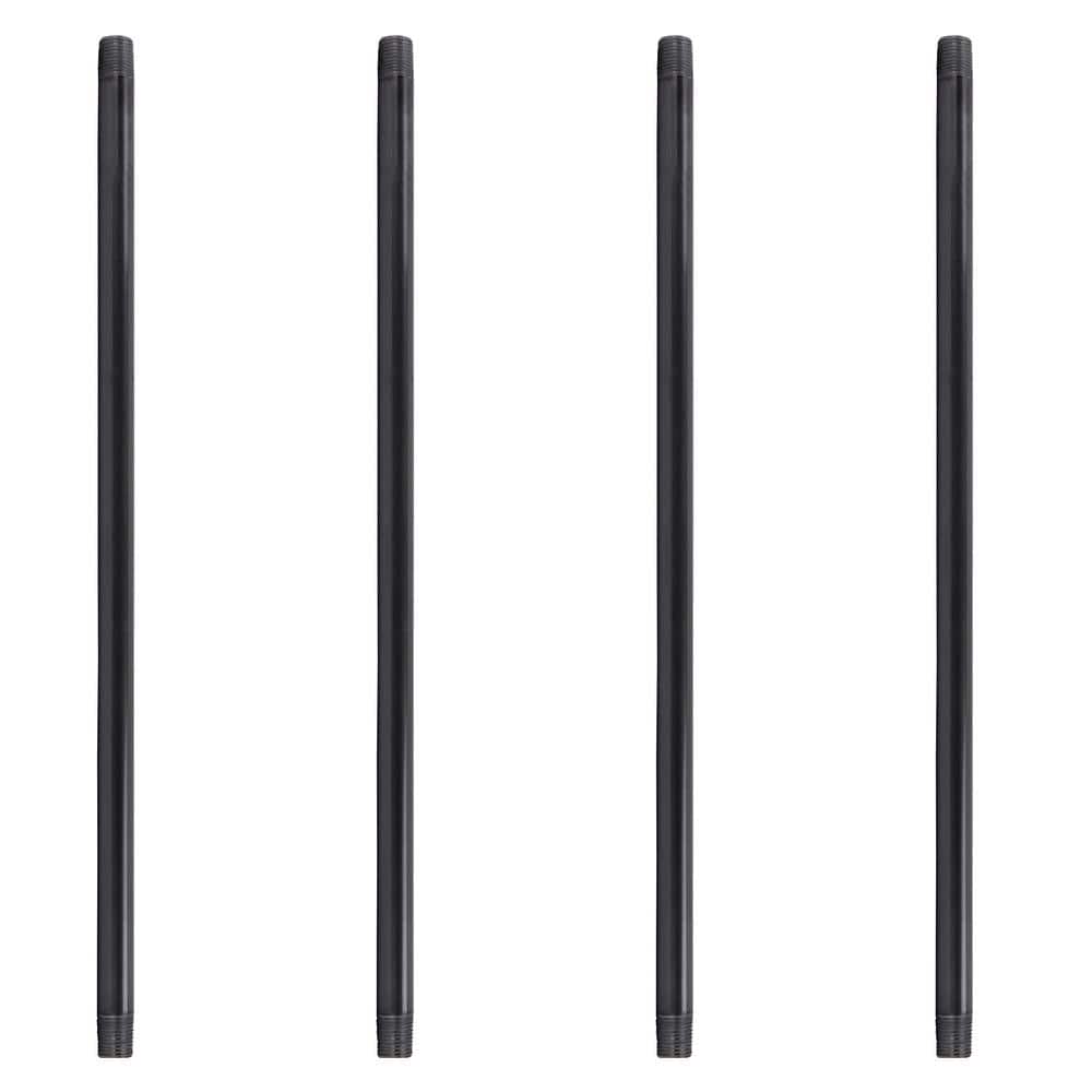 1 in. x 36 in. Black Industrial Steel Grey Plumbing Pipe (4-Pack) price history on PriceWatchPro