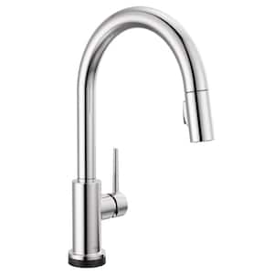 Trinsic Touch2O Single-Handle Pull-Down Sprayer Kitchen Faucet (Google Assistant, Alexa Compatible) in Chrome