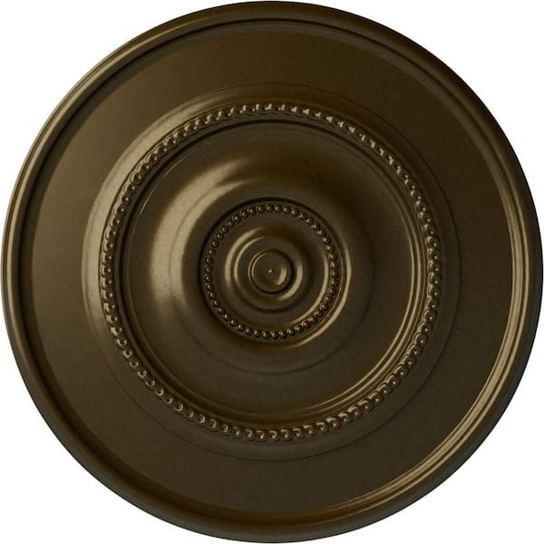 Ekena Millwork 30" x 2-1/4" Dylar Urethane Ceiling (Fits Canopies up to 6-1/4"), Brass