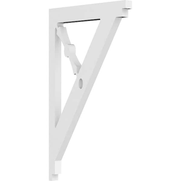 Ekena Millwork 5/8 in. W x 12 in. H x 7 in. D PVC Artisan Bracket