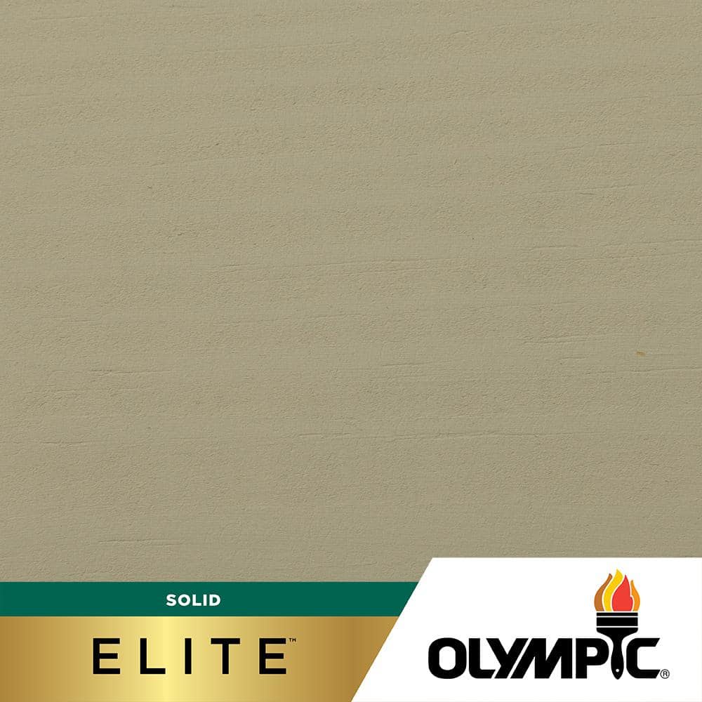 Olympic Elite 1 gal. Sandstone SC-1071 Solid Advanced Exterior Stain ...