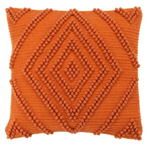 Eira Rust 20 in. X 20 in. Throw Pillow