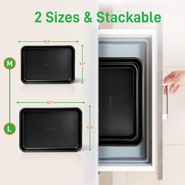 Newly Baking Sheets for Oven Nonstick Cookie Sheet Baking Tray Large Heavy  Duty Rust Free Non