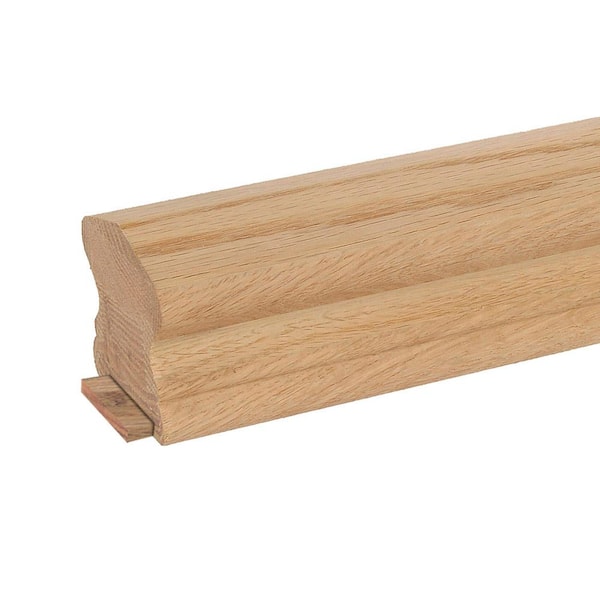 EVERMARK 6510 16 ft. Unfinished Maple Plowed 1.75 in. Handrail with Fillet