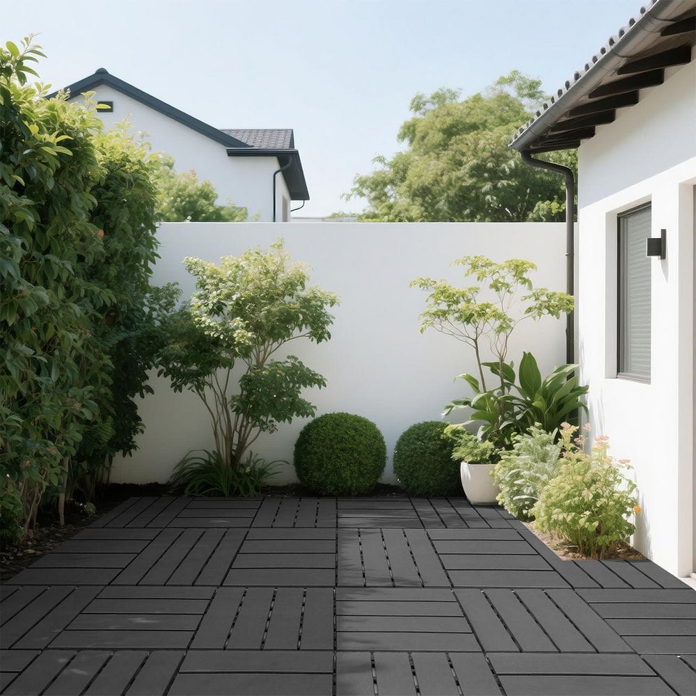 12 in. x 12 in. x 0.75 in. Outdoor Interlocking Polypropylene and