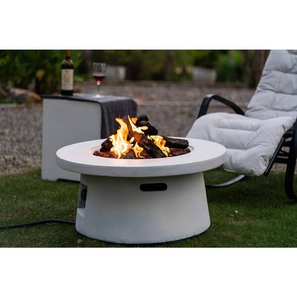 50000 Btu Round Propane Fire Pits Table, Round Gas Fire Pit Table Top View
