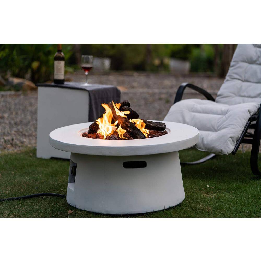 50,000 BTU Auto-Ignition Gas Fire Table w/ Weather-Resistant Pit Cover CSA Certification Lava Rocks AVAWING 30in Outdoor Propane Fire Pit 