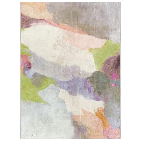 Multi-Colored 8 ft. x 10 ft. Abstract III Washable Abstract Art Area Rug