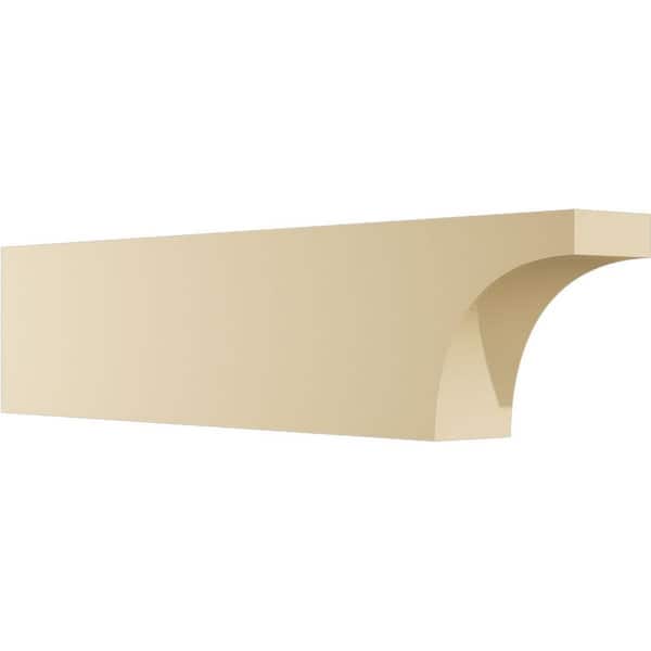 Ekena Millwork Standard Huntington 4 in. W x 8 in. H x 36 in. D Signature Urethane Rafter Tail Outlooker