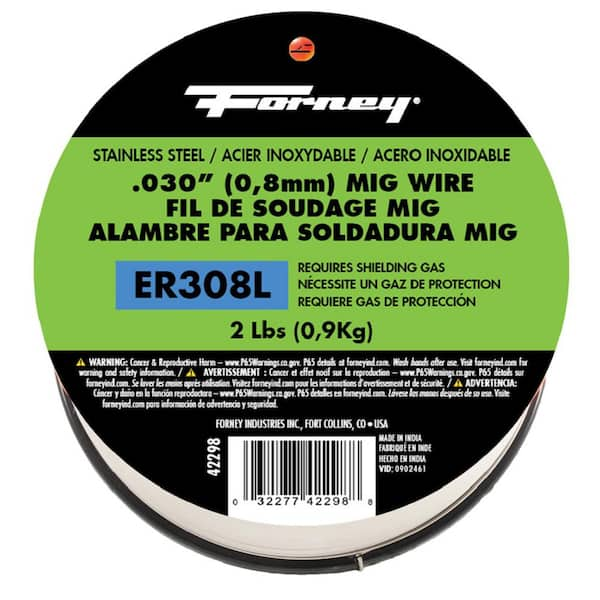 Forney 0.035 Dia E70S-6 Mild Steel MIG Wire 33 lb. Spool 42281 - The Home  Depot