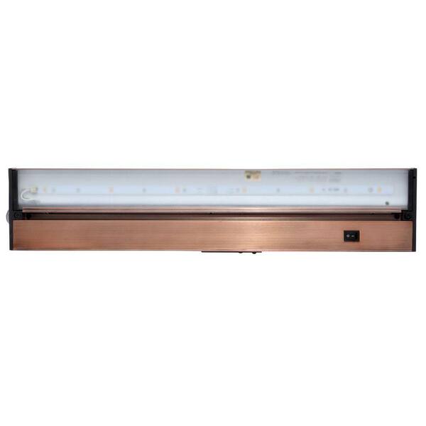 Juno Pro-Series 22 in. Brushed Bronze LED Under Cabinet Light with Dimming Capability