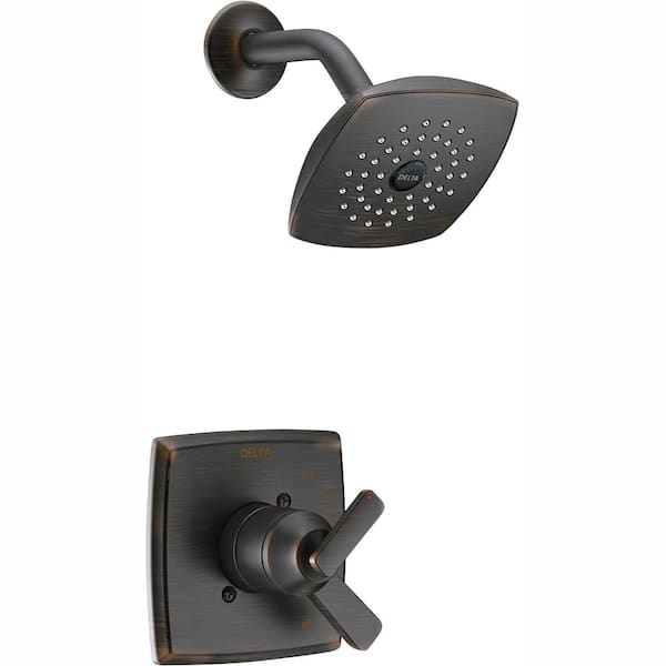Delta Ashlyn 1-Handle Pressure Balance Shower Faucet Trim Kit in Venetian Bronze (Valve Not Included)