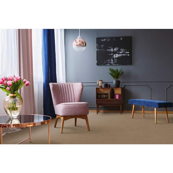 Adalida - River Rock - Beige 40 oz. SD Polyester Pattern Installed Carpet