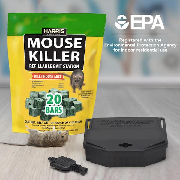 Harris Mouse Killer Bars and Locking Rat and Mouse Refillable Bait