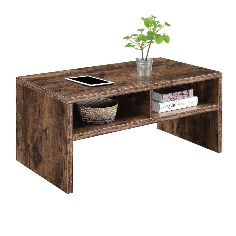 Espresso Northfield Admiral 40" Rectangular Coffee Table with Shelves