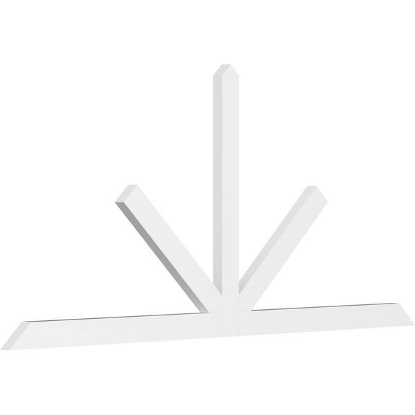 Ekena Millwork Saratoga 96 in. W x 44 in. H x 2 in. D Signature Polyurethane Bracket