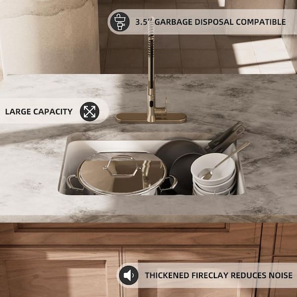 Los Flexi 27 in. Drop-In/ Undermount Kitchen Sink Single