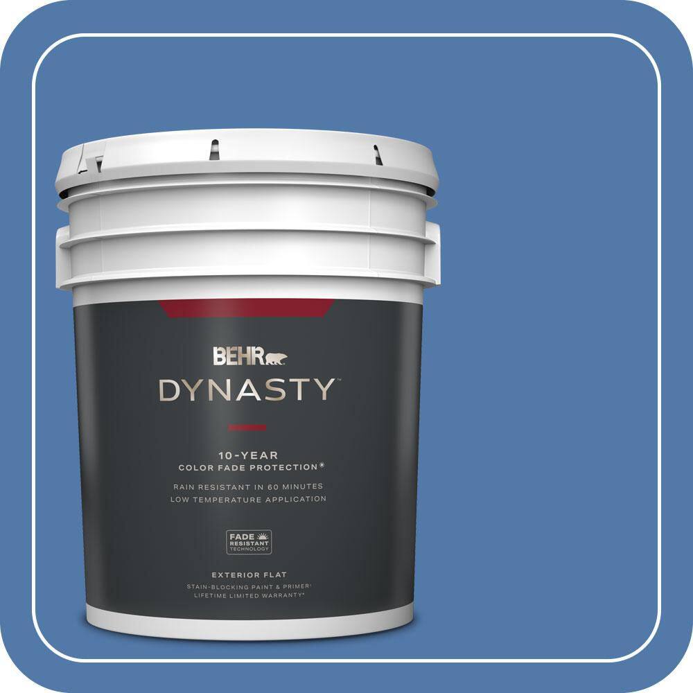 5 gal. Home Decorators Collection #HDC-FL13-6 Baltic Blue Flat Exterior Stain-Blocking Paint & Primer price history on PriceWatchPro
