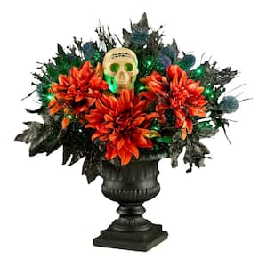 20 in. Boo-tiful Halloween Urn Centerpiece with LED Lights