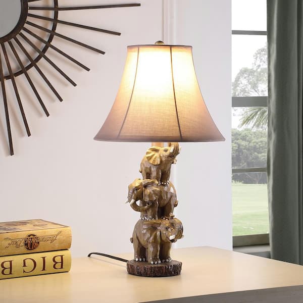 Table Lamps Red And Green Antique Brass Anchor Lamp, For