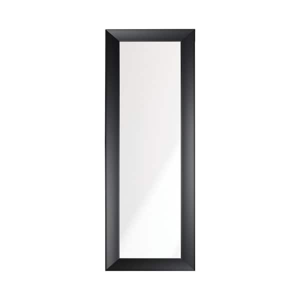 BrandtWorks 21.5 in. W x 55 in. H Modern Gallery Black Wall Mirror