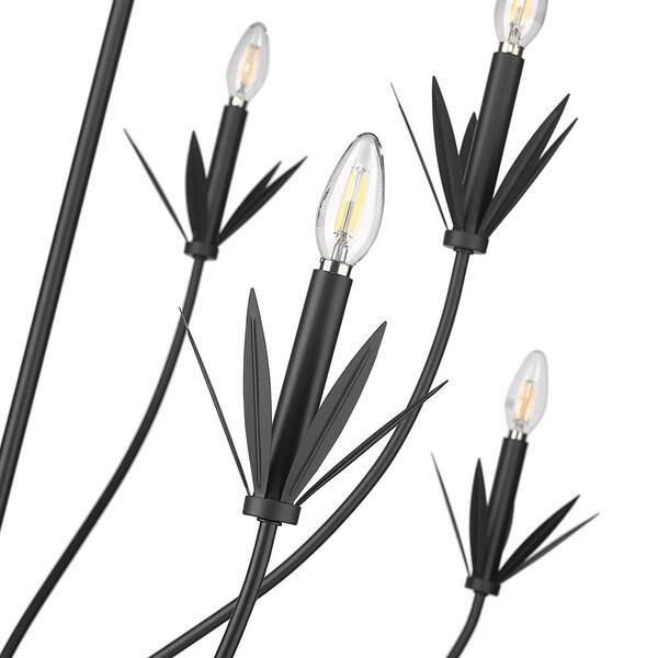 Millennium Lighting Primrose 40.2 in. 8-Light Matte Black