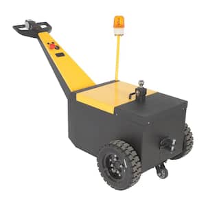 7000 lbs. Pull Capacity Yellow/Black Steel Heavy-Duty Electric Powered Tugger