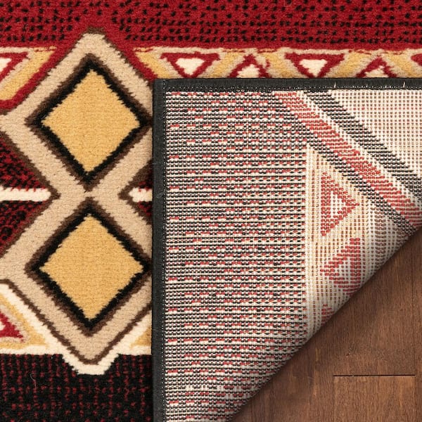 Home Dynamix Rugs Premium Sagrada 7053-200 Geometric Tribal Red