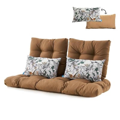 Sorra Home Gardenia Seaglass Indoor/Outdoor Corded Bench Cushion 56in x 19.5in x 2in