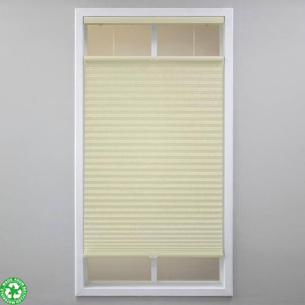 Eclipse Alabaster Cordless Light Filtering Polyester Top Down Bottom Up Cellular Shades - 55.5 in. W x 84 in. L