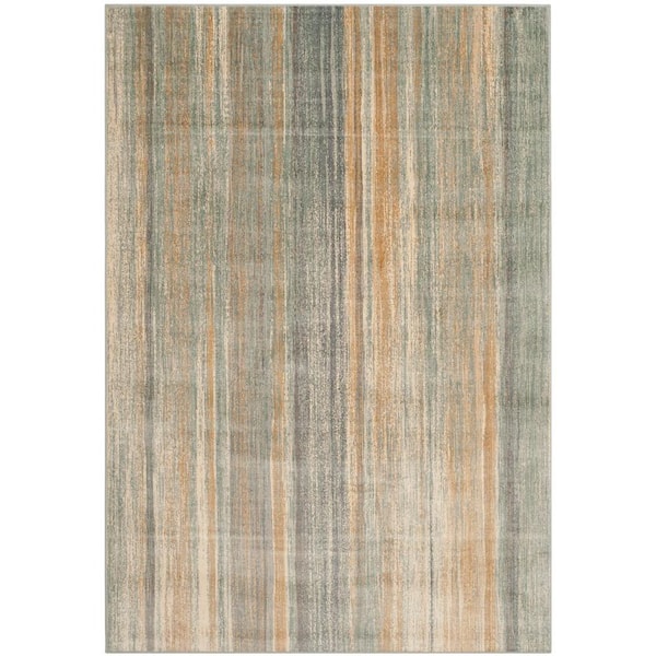 SAFAVIEH Vintage Light Blue 5 ft. x 8 ft. Striped Area Rug