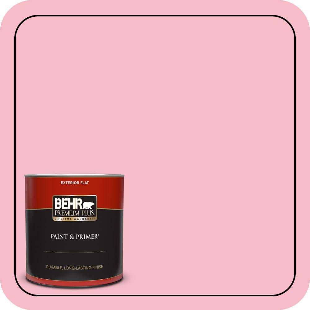 1 qt. #120C-2 Pink Punch Flat Exterior Paint & Primer price history on PriceWatchPro