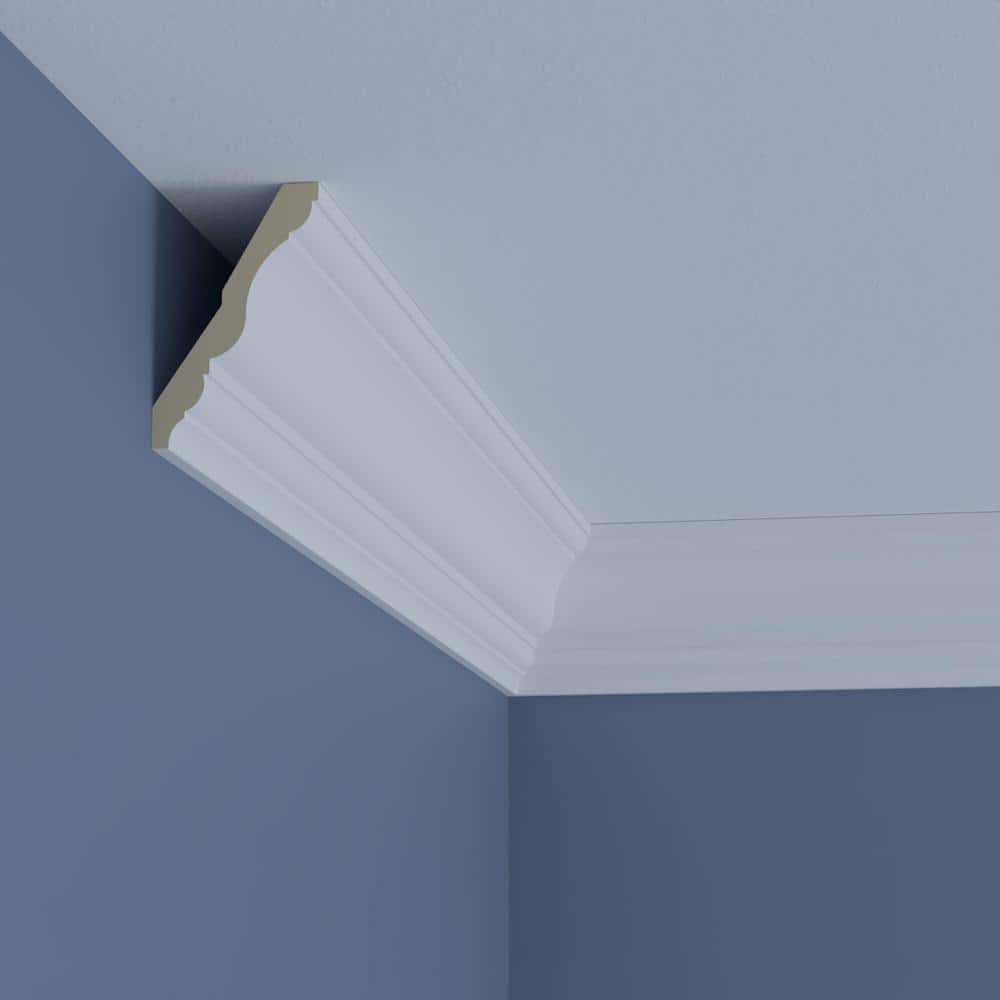 Alicia 96" Gray Polyurethane Crown Moulding