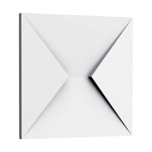 1-1/8 in. x 1 ft. x 1 ft. Envelope Primed White Polyurethane Decorative 3D Wall Paneling