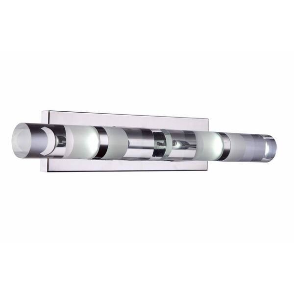 EQLight Kabah 12-Watt Chrome Integrated LED Sconce