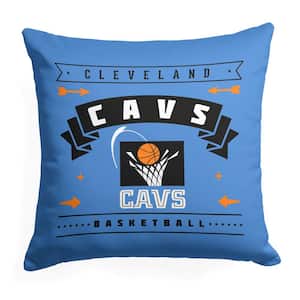 NBA Hardwood Classic Cavaliers Printed Multi-Color 18 in x 18 in Throw Pillow