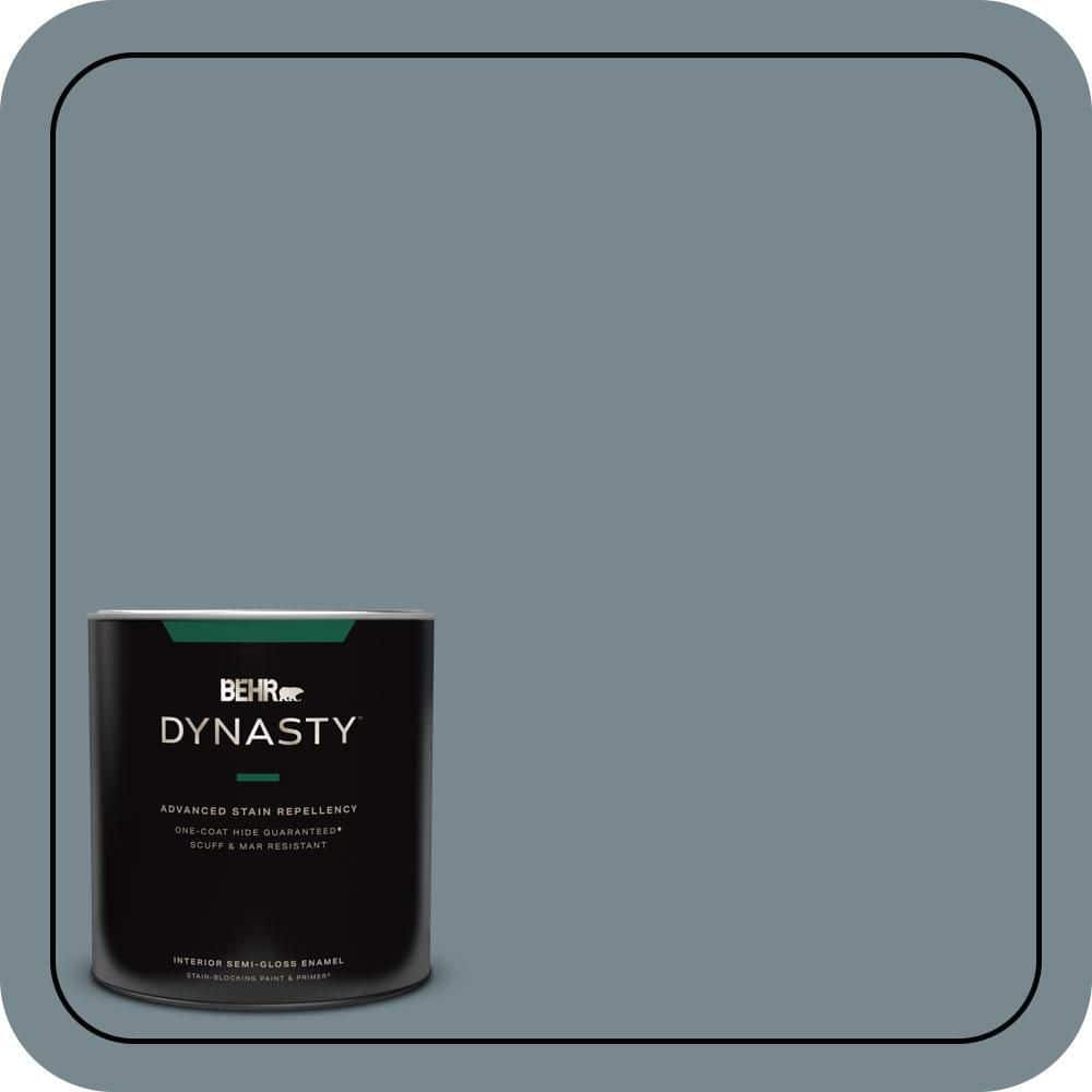 1 qt. #N470-5 Norwegian Blue One-Coat Hide Semi-Gloss Enamel Interior Stain-Blocking Paint and Primer price history on PriceWatchPro