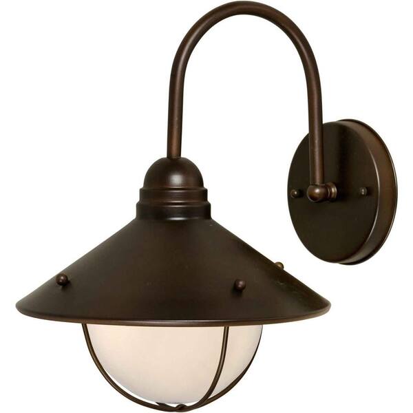 Forte Lighting Burton 1-Light Outdoor Antique Bronze Lantern