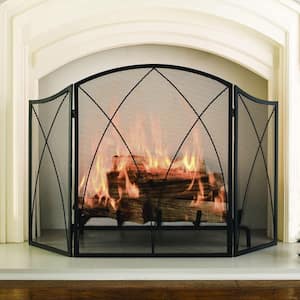 Arched 3-Panel Fireplace Screen