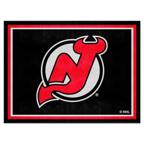 FANMATS New Jersey Devils 8ft. x 10 ft. Plush Area Rug