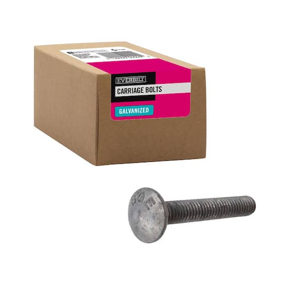 Everbilt 5/16 in.-18 x 2 in. Galvanized Carriage Bolt (25-Pack)