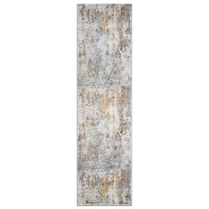 World Rug Gallery Blended Brushstroke Abstract 2 ft. x 3 ft. Multi Area ...