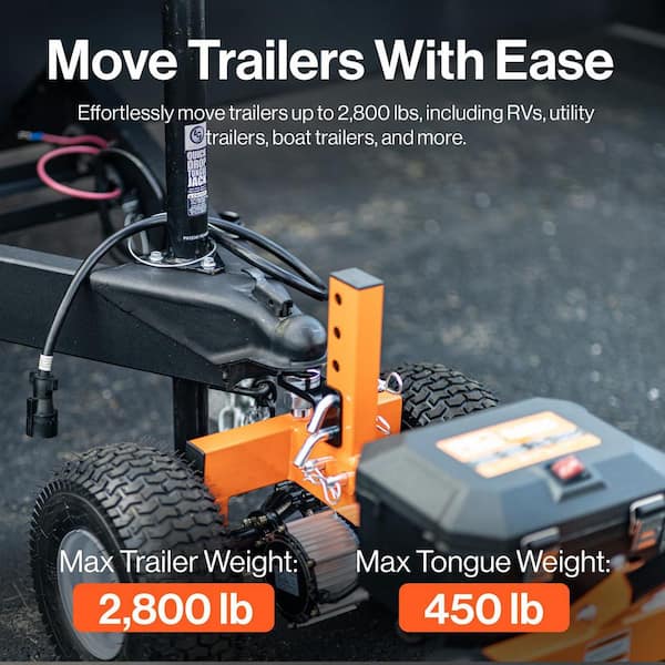 2800 lb. Electric Trailer Dolly Universal Hitch