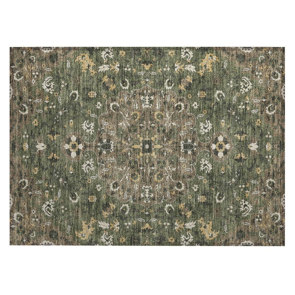 Chantille Machine Washable Indoor/Outdoor Abstract ACN2463 Brown 2 ft. x 3 ft. Area Rug price history on PriceWatchPro