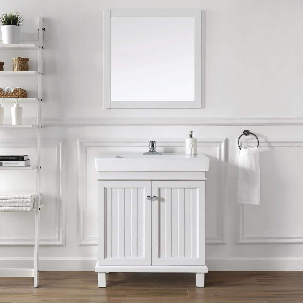 Reviews For Home Decorators Collection Parkbridge In Single Sink White Bath Vanity With