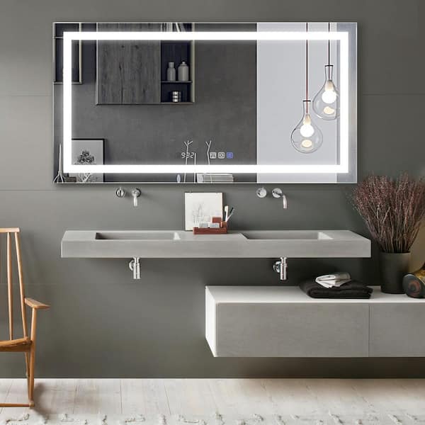 casainc frameless led bathroom mirror